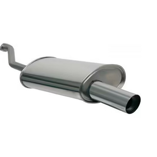  POWERSPRINT sport stainless steel silencer for BMW 3 Series E30 Coupé 318is catalyzed (09/1989-04/1991) - Single straight outlet 1x90mm - BC10543 
