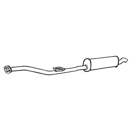 Silenciador del tubo de escape tipo original para BMW E34 525TD/TDS con catalizador - BC20216-2 