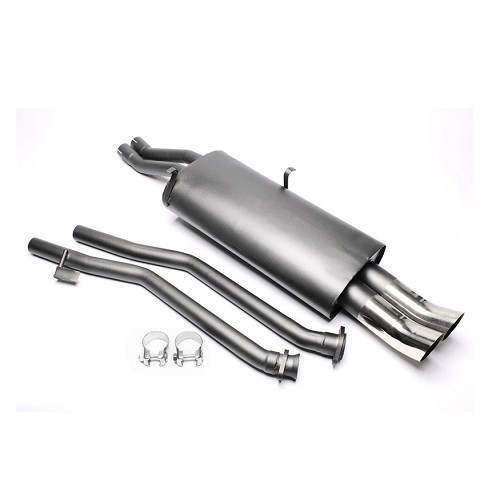     
                
                
    Ligne d'échappement sport bi-tubes après catalyseur pour BMW Série 3 E30 320i et 325i 6 cylindres (03/1985-04/1993) - sorties DTM - BC21012
