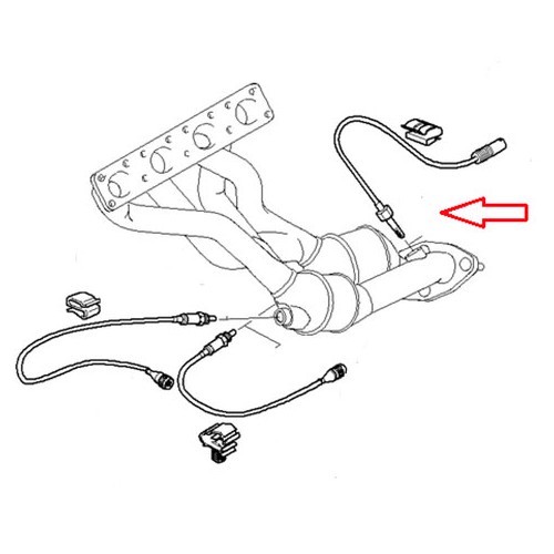  Lambda sensor for BMW E46 (after catalytic converter) - BC29005-1 