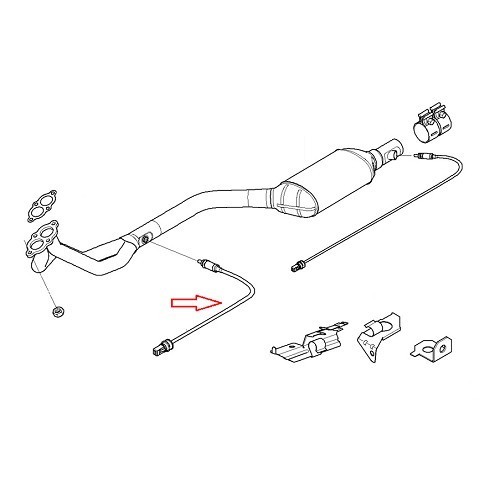  Sonda lambda prima del catalizzatore per BMW Z3 (E36) - BC29022-1 