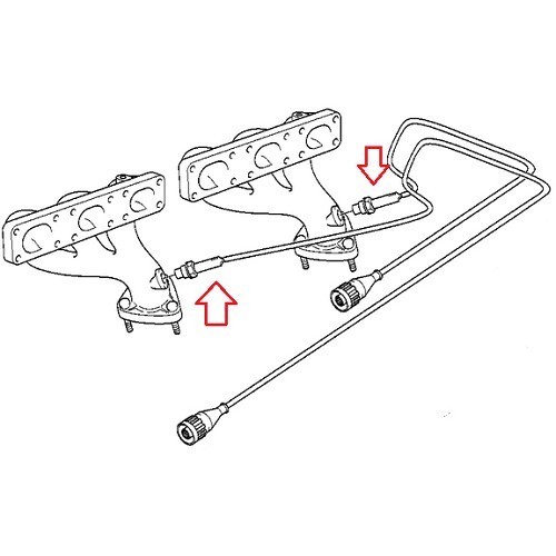  Sensor Lambda para motores BMW E36 M52 até 09/95 - BC29034-1 