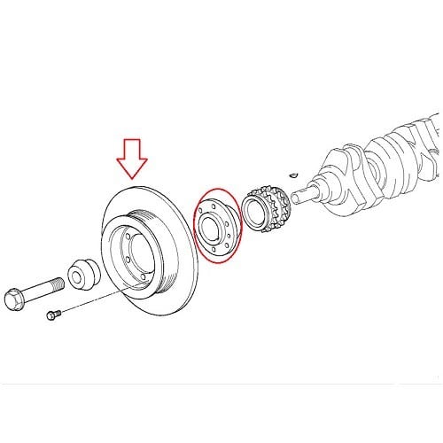  Damper pulley for BMW Z3 (E36) - BC35965-1 