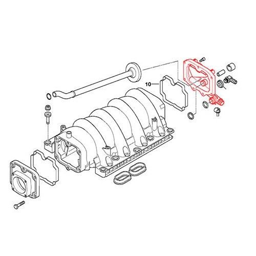  Luchtinlaat regelklep voor BMW E39 8 cilinders - BC44520-1 