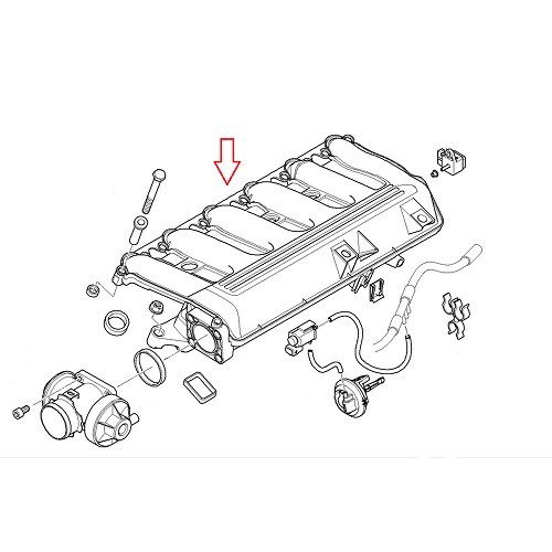  Air intake manifold for BMW E60/E61 - BC44727-2 