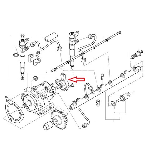  Válvula reguladora de presión de combustible BOSCH para BMW Serie 3 E46 6 cilindros Diesel (12/1998-04/2003) - BC47103-1 