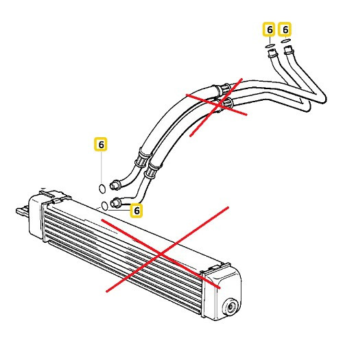 Guarnizione Topran su supporto filtro olio per Bmw Serie 3 E36 (01/1991-05/1999)  - BC48502