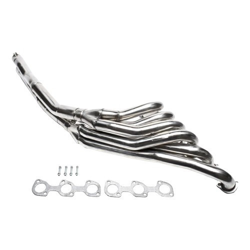  6-in-2 stainless steel sport exhaust manifold for BMW 3 Series E30 6-cylinder - M20 engine with manual gearbox - BC50201-3 