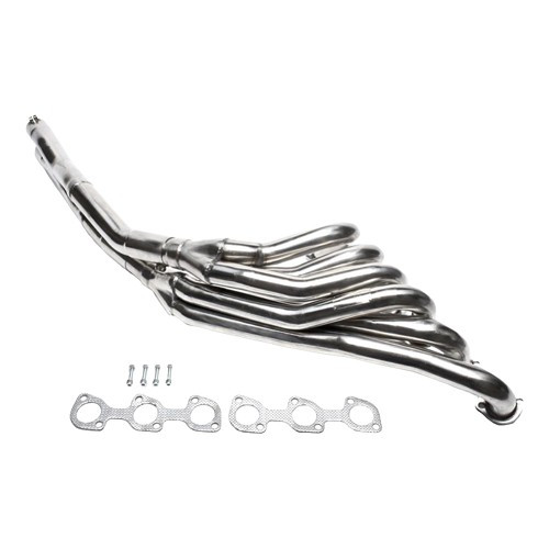 6-in-2 stainless steel sport exhaust manifold for BMW 3 Series E30 6-cylinder - M20 engine with manual gearbox - BC50201