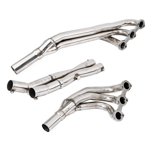 6-in-2 stainless steel sport exhaust manifold for BMW 3 Series E30 6-cylinder - M20 engine with manual gearbox - BC50201 
