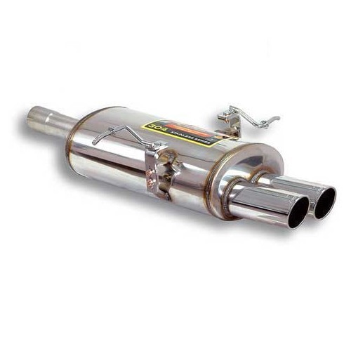  Stainless steel Supersprint silencer, round 2 x 80mm for BMW E46 316i / 318i - BC50410I 