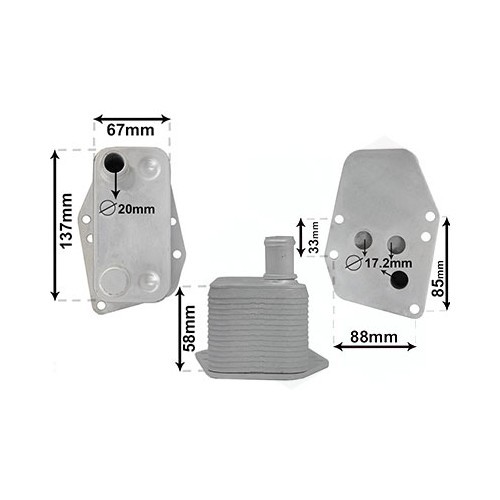     
                
                
    Oliekoeler voor BMW X3 E83 en LCI 4-cilinder diesel (05/2003-08/2007) - BC52278
