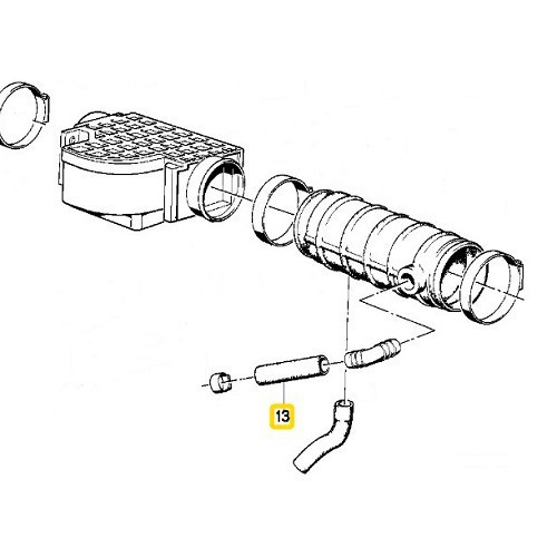  Tubo de respiradero para BMW E28, E24 - BC53010-3 
