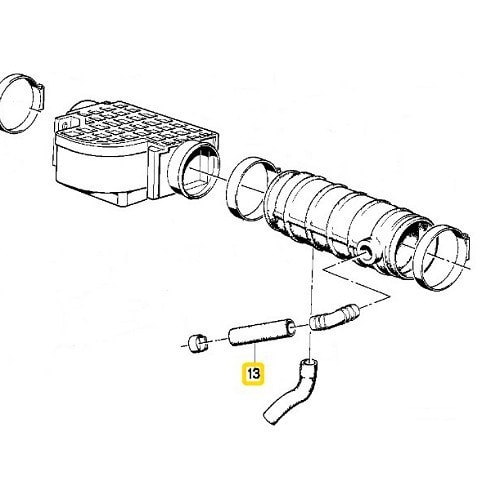  Tubo de respiradero para BMW E34 - BC53012-3 