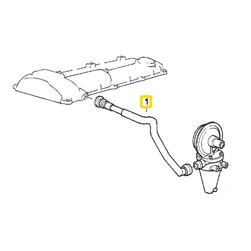  Mangueira de respiração para cilindro BMW E36 6 - BC53014-4 