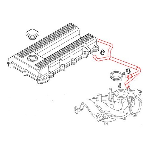  Breather pipe and water connection for BMW E36 - BC53020-1 
