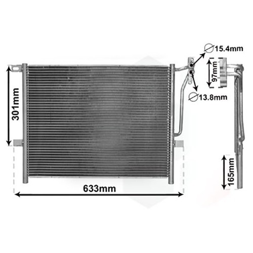  Air conditioning condenser for BMW E46 Petrol - BC53031-1 