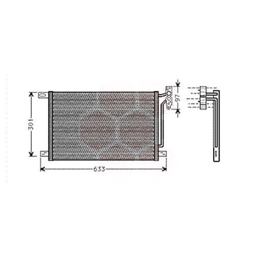  Condenseur de climatisation pour BMW E46 Diesel - BC53033-1 