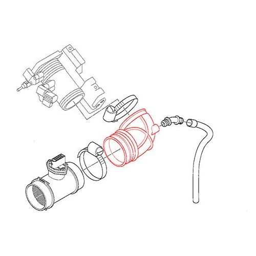  Luftmassenmesserschlauch für BMW E46 - BC53047-1 