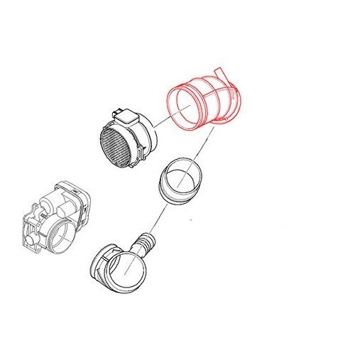 Luftmassenmesserschlauch für BMW 3er E46 - Motor M54 - BC53049
