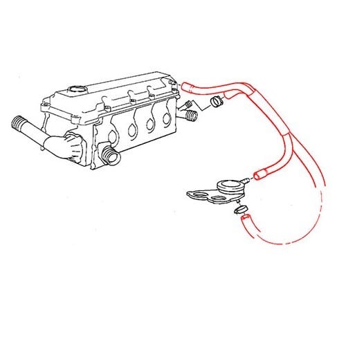  Breather pipe and water connection for BMW Z3 (E36) - BC53081-1 