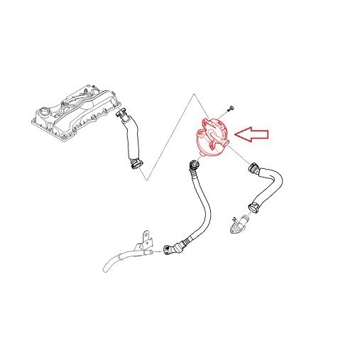  Válvula de ventilación para cubreculata BMW E90 y E91 - BC53118-1 