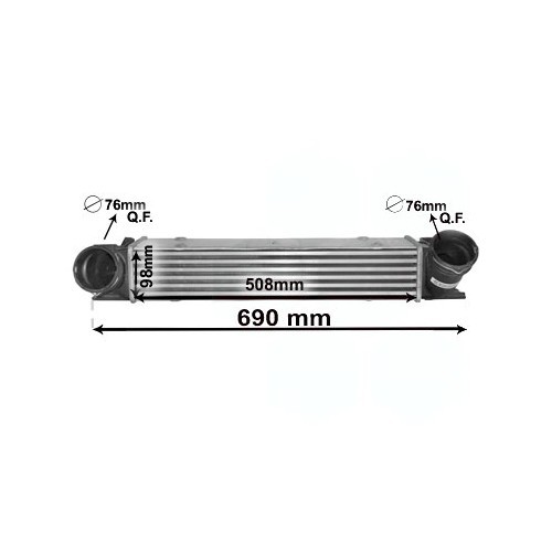 Intercooler per BMW E90/E91/E92/E93 Diesel - BC53126