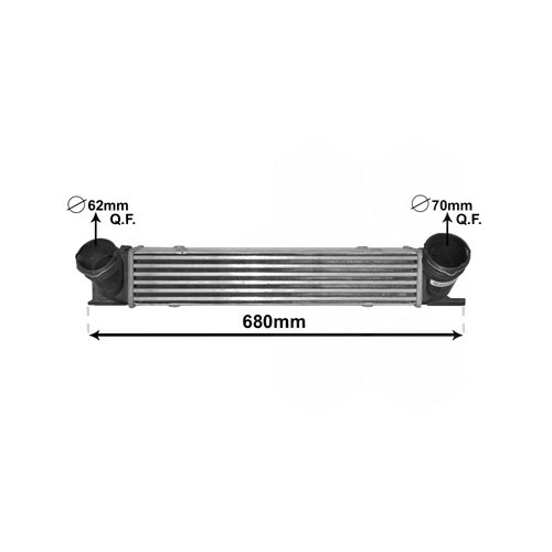  Intercooler for BMW E90-E91-E92-E93 320d - BC53168-1 