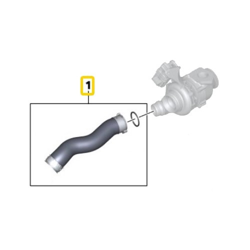 Turbo ThermoTec supercharger hose for Bmw 1 Series F20 and F21 (07/2010-05/2015) - N47N - BC53223