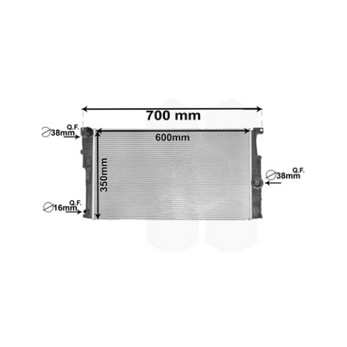     
                
                
    Radiatore acqua per Bmw Serie 1 F20 e F21 (07/2010-06/2019) - BC56001
