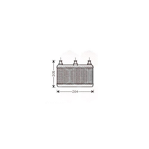  Radiador de calefacción para BMW E60/E61 - BC56007-1 