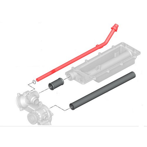 Heating radiator return tube for BMW X5 N62 - BC56901