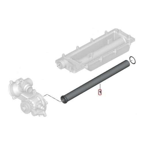  Cooling feed tube for Bmw 6 Series E63 Coupé and E64 Cabriolet (05/2002-07/2010) - BC56990-2 