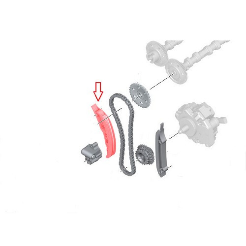 Glissière sur chaine de distribution pour BMW E46 Diesel - BD30468