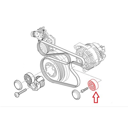  Alternator return pulley for BMW E90/E91/E92/E93 - BD30549-2 