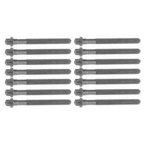  Set of 14 cylinder head bolts for BMW 3 Series E36 E46 and 5 Series E39 6-cylinder petrol engines M52 and M54 in aluminium - BD83908 