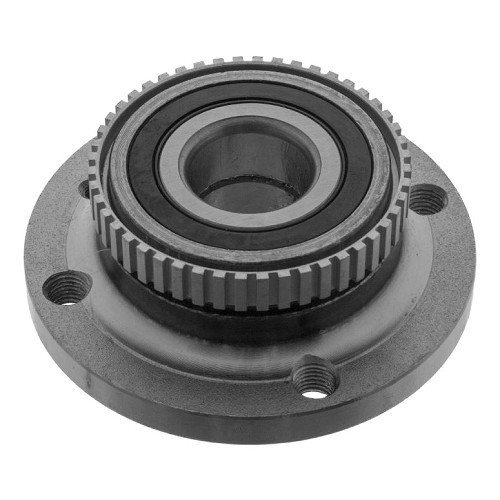  Front wheel hub with FEBI bearing for BMW 3 Series E30 Sedan Coupé Touring and Convertible (12/1981-02/1994) - with or without ABS - BH27520 