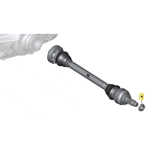 Kardanmutter hinten M24 FEBI für Bmw 3er E46 Limousine, Kombi, Coupé und Cabrio (04/1997-08/2006) - BH27601