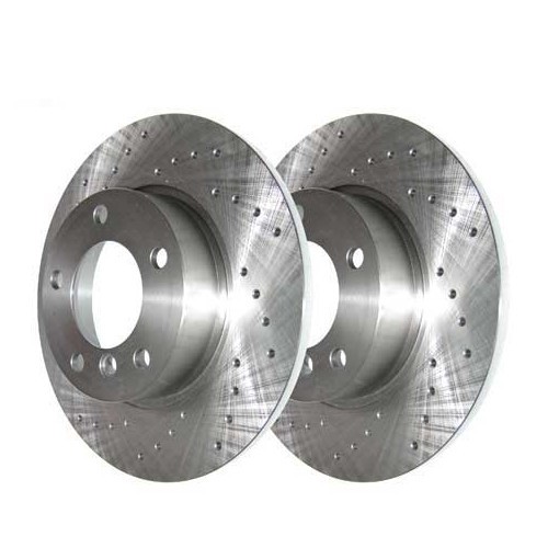  Zimmermann drilled solid front brake discs 286x12mm for BMW 3 Series E36 Sedan Coupé Touring Compact and Convertible (12/1989-08/2000) - pair  - BH30000Z 