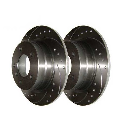 BREMTECH grooved and dimpled rear discs, 280 x 10 mm, for BMW E46 - per pair - BH30121 