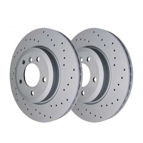  ZIMMERMANN drilled front discs 325 x 25 mm for BMW E46 - 2 pieces - BH30420Z 