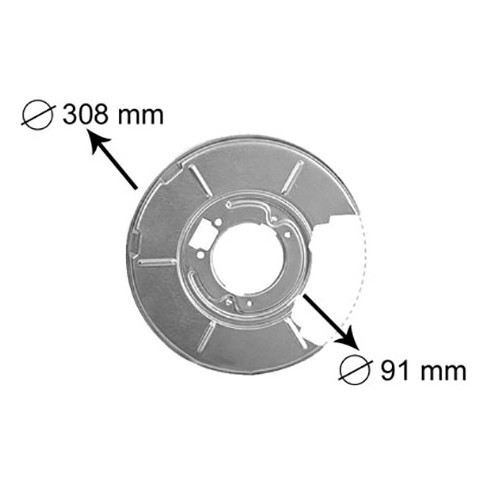    
                
                
    1 rear left brake disc dust cover for BMW E36 - BH30710
