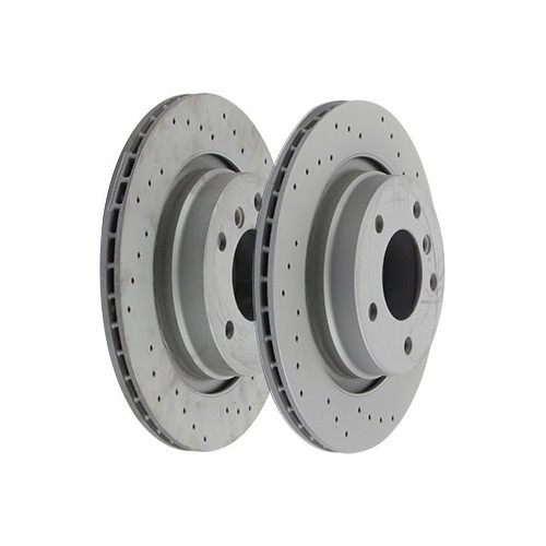     
                
                
    Disques arrière percés ZIMMERMANN 294 x 19 mm pour BMW E46 - 2 pièces - BH30900Z

