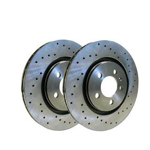  ZIMMERMANN 302x28mm drilled ventilated front discs for BMW E34 - set of 2 - BH31120Z 