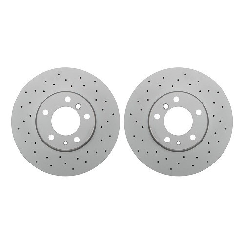 Disques de frein avant ventilés percés 324x30mm Zimmermann pour BMW Série 5 E39 Berline et Touring (04/1995-03/2000) - la paire  - BH31320Z