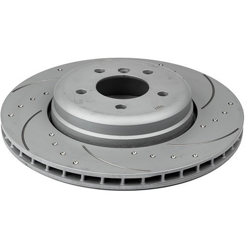 BREMTECH rear brake disc grooved/spiked 345 x 24 mm for BMW E60/E61 - BH31434