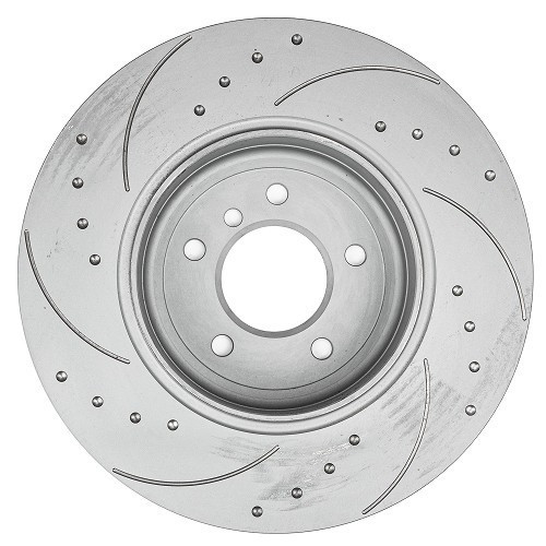 BREMTECH rear brake disc grooved/spiked 345 x 24 mm for BMW E60/E61 - BH31434