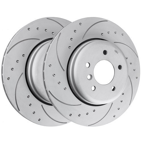     
                
                
    BREMTECH rear brake disc grooved/spiked 345 x 24 mm for BMW E60/E61 - BH31434
