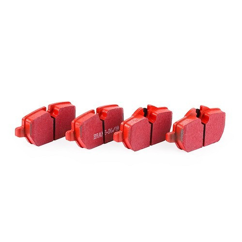  Conjunto de pastilhas de travão traseiro EBC vermelho para BMW Série 1 E81-E87 116d a 120i - BH40095 