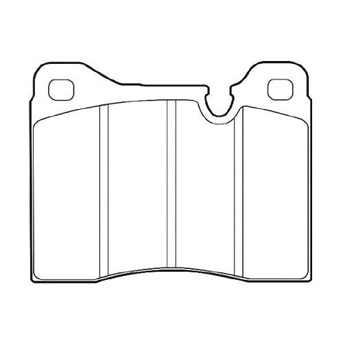 Front brake pads for Bmw 7 Series E23 (10/1976-06/1986) - BH40120